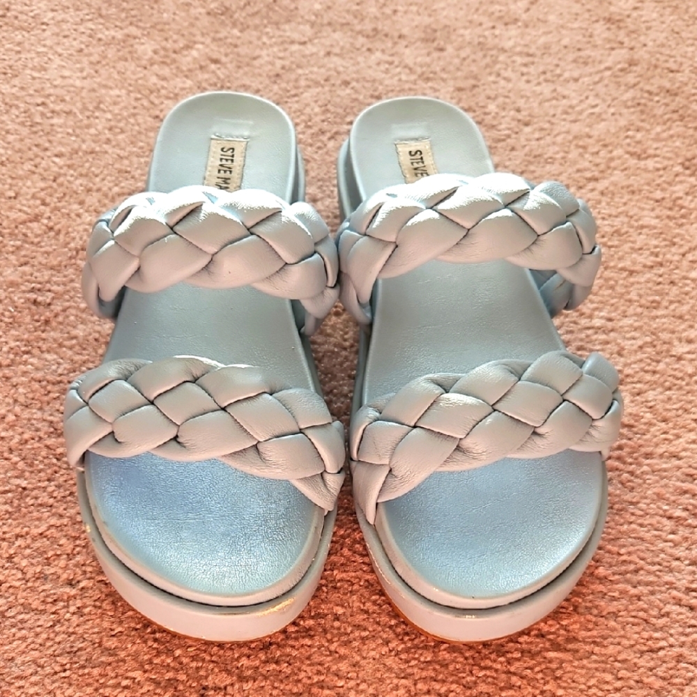 Steve Madden Women's Blue Braided Sandals